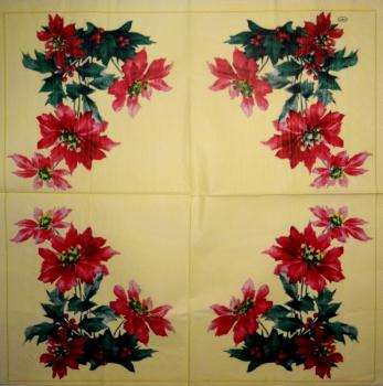 WBL-004 Christmas Flowers - 3-ply - D&F